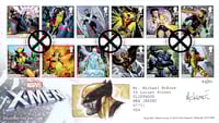 Royal Mail: X-Men First Day Cover (w/ WOLVERINE Sketch and Stamp Set) 22/50