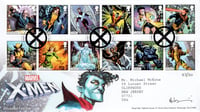 Royal Mail: X-Men First Day Cover (w/ NIGHTCRAWLER Sketch and Stamp Set) 23/50