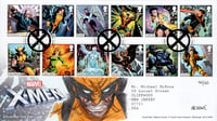 Royal Mail: X-Men First Day Cover (w/ WOLVERINE Sketch and Stamp Set) 40/50