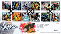 Royal Mail: X-Men First Day Cover (w/ WOLVERINE Sketch and Stamp Set) 38/50