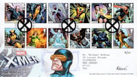 Royal Mail: X-Men First Day Cover (w/ CYCLOPS Sketch and Stamp Set) 36/50