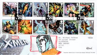 Royal Mail: X-Men First Day Cover (w/ COLOSSUS Sketch and Stamp Set) 35/50