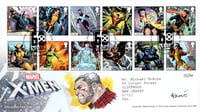 Royal Mail: X-Men First Day Cover (w/ WOLVERINE Sketch and Stamp Set) 32/50