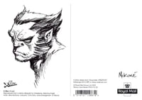 Image 1 of Royal Mail: X-Men Postcard (ANGEL) with Original BEAST Sketch