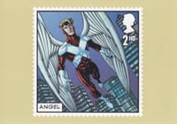 Image 2 of Royal Mail: X-Men Postcard (ANGEL) with Original BEAST Sketch