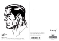 Image 1 of Royal Mail: X-Men Postcard (COLOSSUS) with Original COLOSSUS Sketch