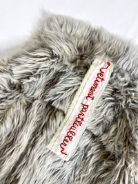 Image 11 of 🎀 ANGEL CAPSULE 🎀 UNIQUE PIECE VINTAGE FAKE FUR COAT CUSTOMIZED WITH GAZETTE PRINT BOWS