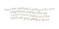 Image 1 of Tennyson's 'Green Sussex' Card