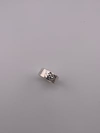 Image 1 of 9mm HAMMERED Band 925 STERLING SILVER