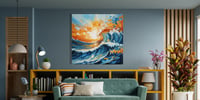 Image 3 of Across The Ocean Canvas Print