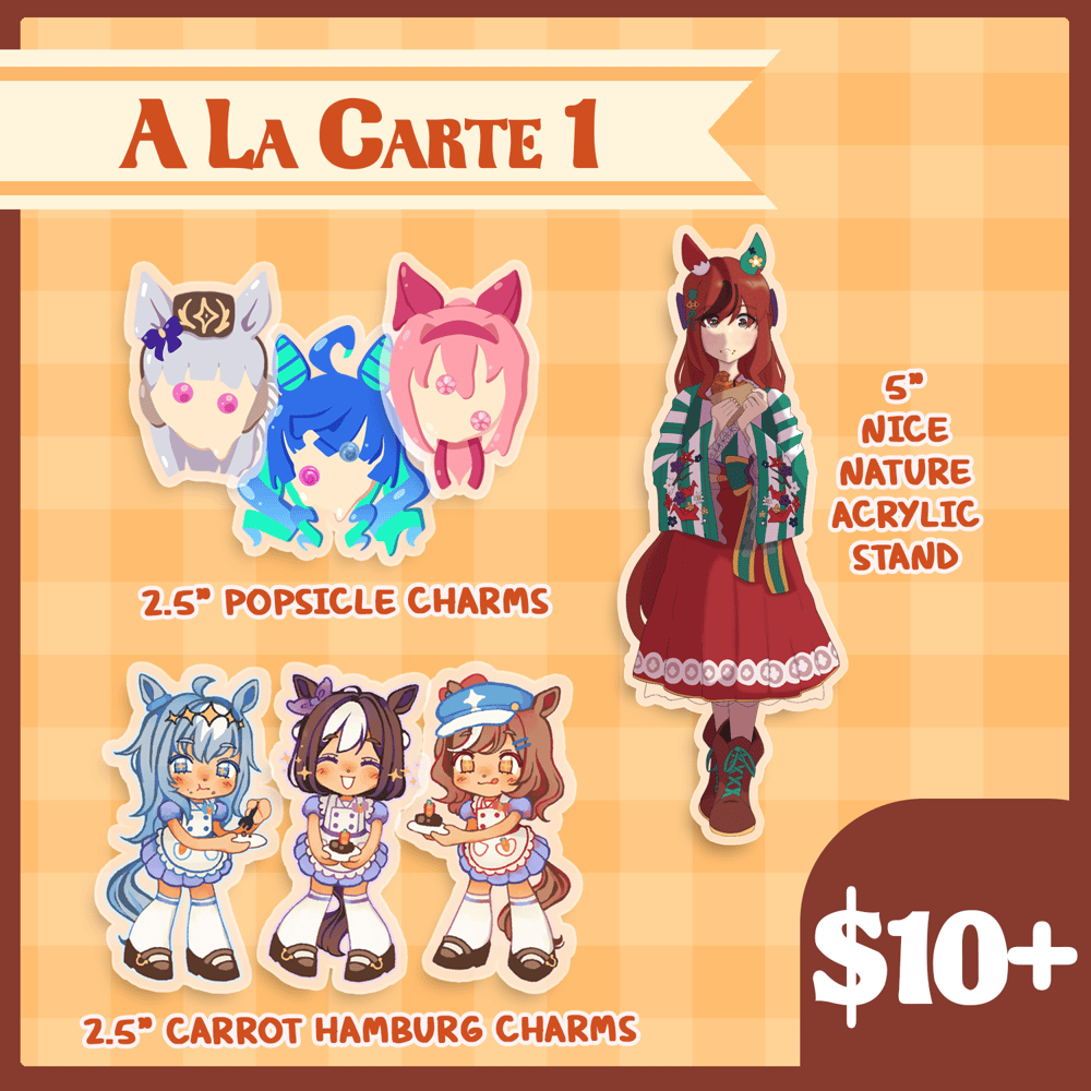 Image of [PREORDER] St-ART-ing Gate: Dine 'n' Dash!! - A LA CARTE CHARMS & STANDS