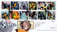 Royal Mail: X-Men First Day Cover (w/ WOLVERINE Sketch and Stamp Set) 39/50