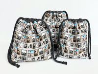 Image 1 of Bangtan Back Art Drawstring Bag - Made To Order