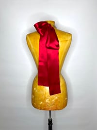 Image 5 of 🎀 ANGEL CAPSULE 🎀 UNIQUE PIECE HANDMADE UPCYCLED RED SATIN BELT OR NECKLACE