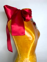 Image 8 of 🎀 ANGEL CAPSULE 🎀 UNIQUE PIECE HANDMADE UPCYCLED RED SATIN BELT OR NECKLACE