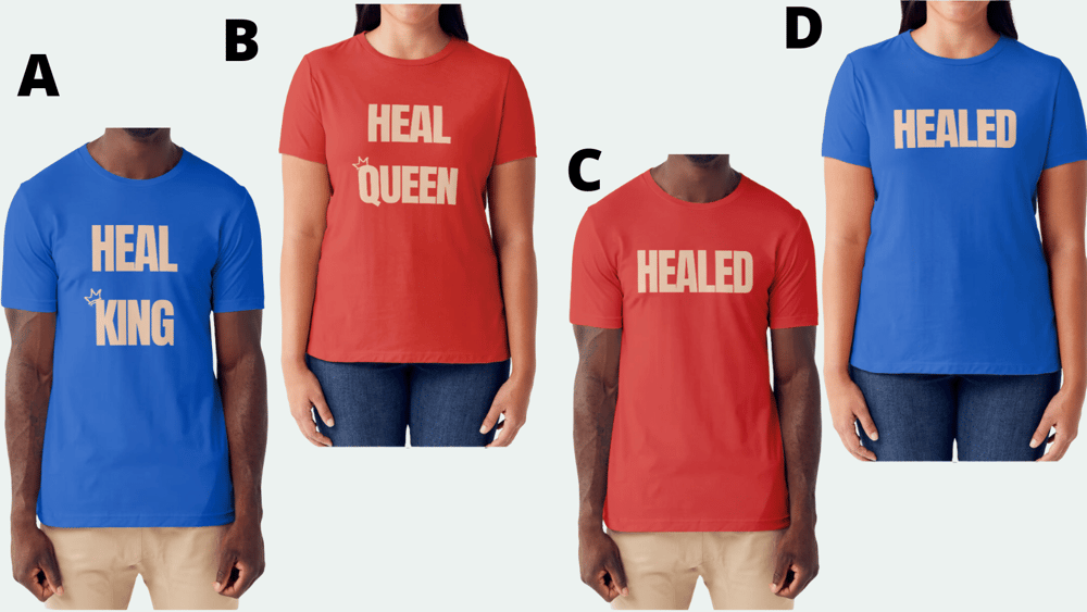Image of HEAL & HEALED KING/QUEEN COLLECTION 