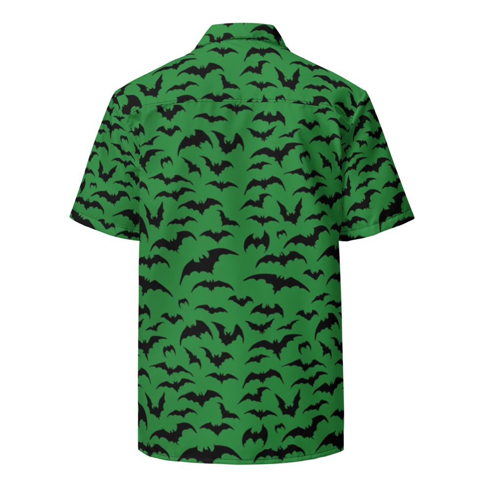 HAWAII BATS GREEN (BUTTON UP SHIRT) BAD BILLY RECORDS