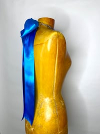 Image 7 of 🎀 ANGEL CAPSULE 🎀 UNIQUE PIECE 🎀 HANDMADE UPCYCLED BLUE SATIN BELT OR NECKLACE