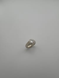 Image 4 of 8MM Brilliant cut  MOISSANITE in 10K SOLID WHITE GOLD