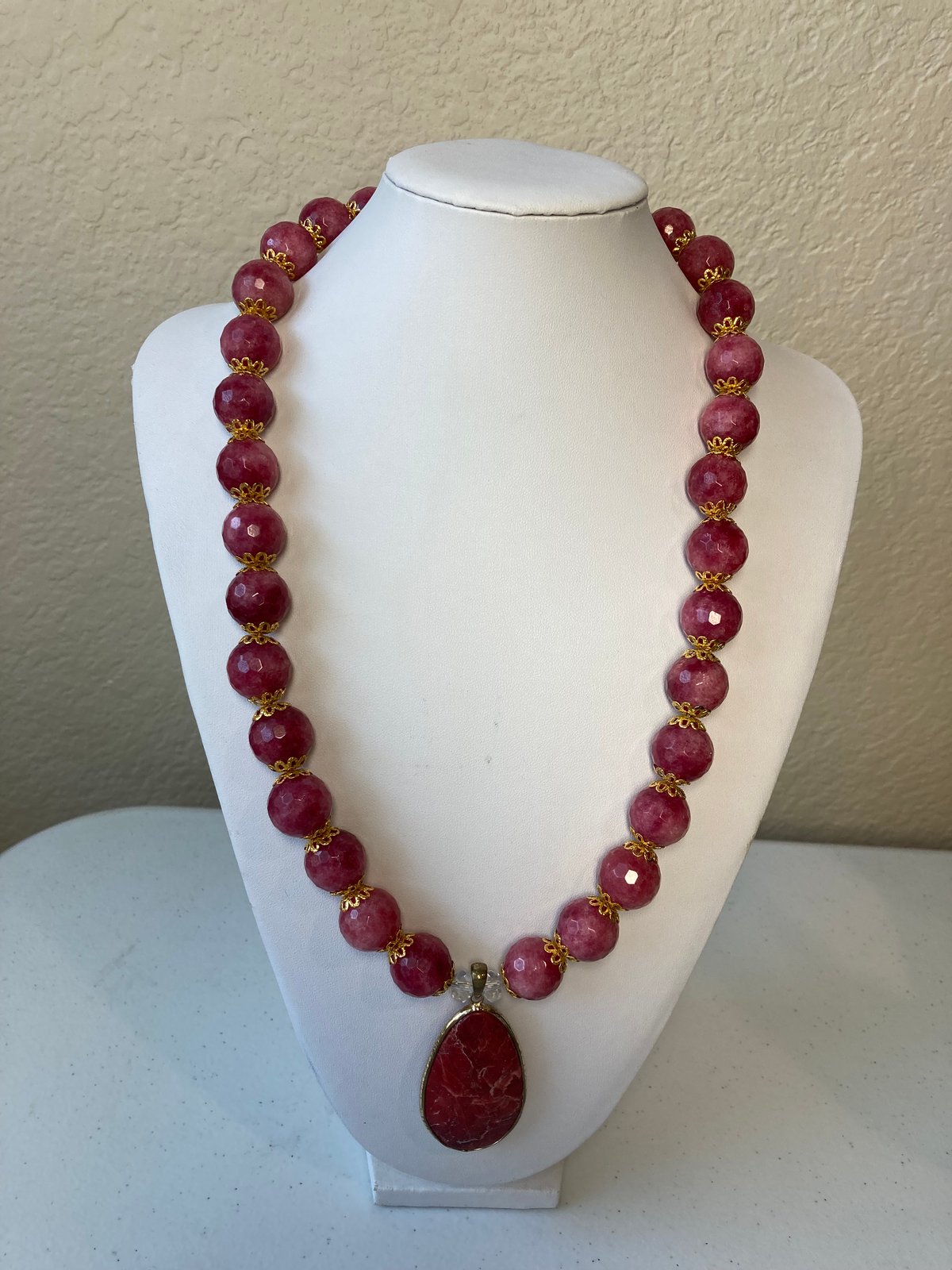 Image of Red Agate Necklace 2
