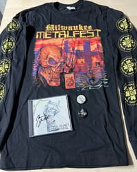 METALFEST LONG SLEEVE TEE + SIGNED AJFA CD + 2 PINS BUNDLE