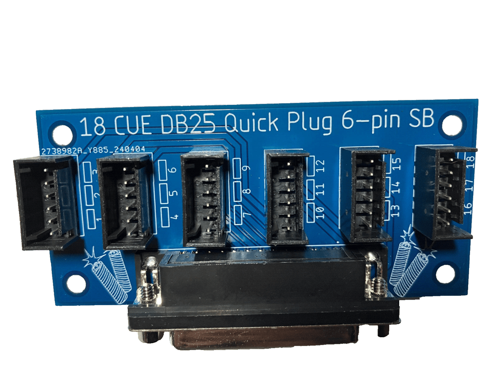 18 CUE Quick Plug 6-pin DB25