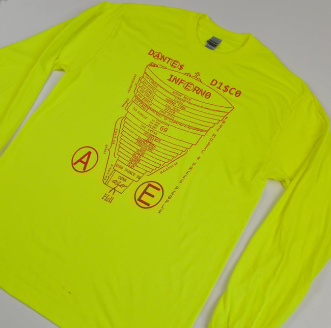 DANTE'S DISCO INFERNO - Fluorescent yellow longsleeve