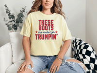 Image 3 of These Boots Are Made for Trumping' Unisex garment-dyed heavyweight t-shirt