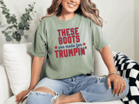 Image 7 of These Boots Are Made for Trumping' Unisex garment-dyed heavyweight t-shirt