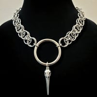 Image 1 of MORRIGAN Helm-Weave O-Ring Necklace