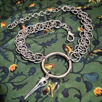 Image 4 of MORRIGAN Helm-Weave O-Ring Necklace