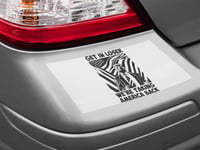 Image 2 of Get In Loser We're Taking America Back Again Car Decals (Single Pack)