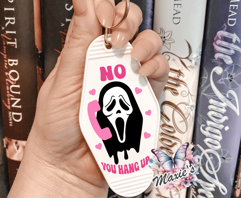 Image of  NO! YOU Hang Up! UVDTF Motel Keychain Decal 