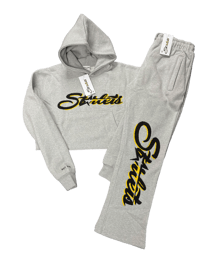 Image 3 of Starlets Croptop Logo Chenille Sweatsuit
