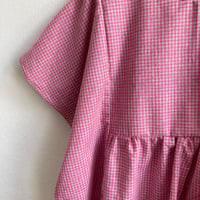Image 2 of Lucie Blouse-pink grey check