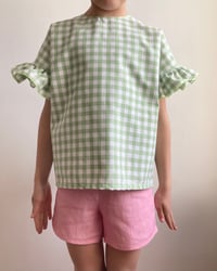 Image 4 of Jonna Blouse- green with neon