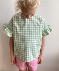 Image 5 of Jonna Blouse- green with neon