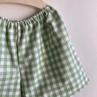 Image 2 of Summer Shorts-green check