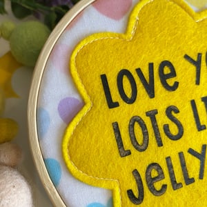 Image of JELLY TOTS Embroidery Hoop Art