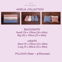 Image 2 of Amelia backdrop fabric and wrap