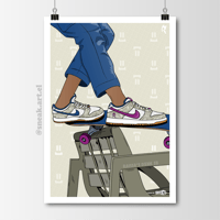 Image 1 of Sneaker Poster Rayssa’s Dunk SB Print