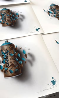 Image 5 of Hand Embellished Bundle Pack - Both spray can prints hand embellished