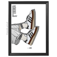 Image 2 of Sneaker Poster Adidas SUPERSTAR x Clot Print