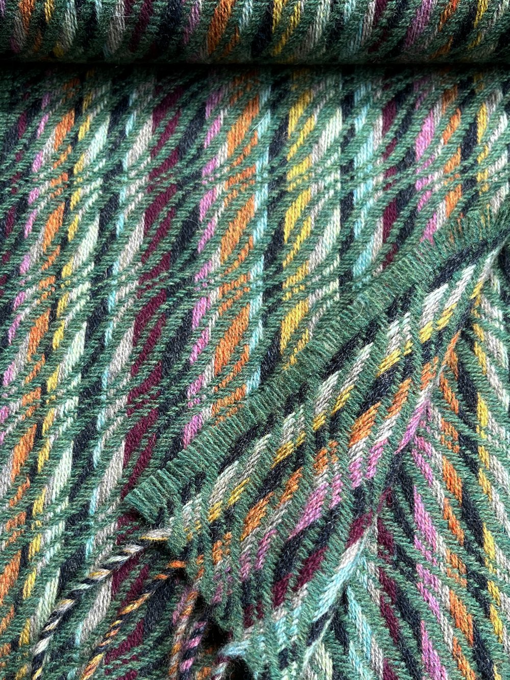 Image of Blackberry & Fern Narrow Scarf