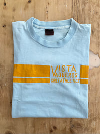 Image 1 of 70s VISTA VAQUEROS FADED BLUE T-SHIRT