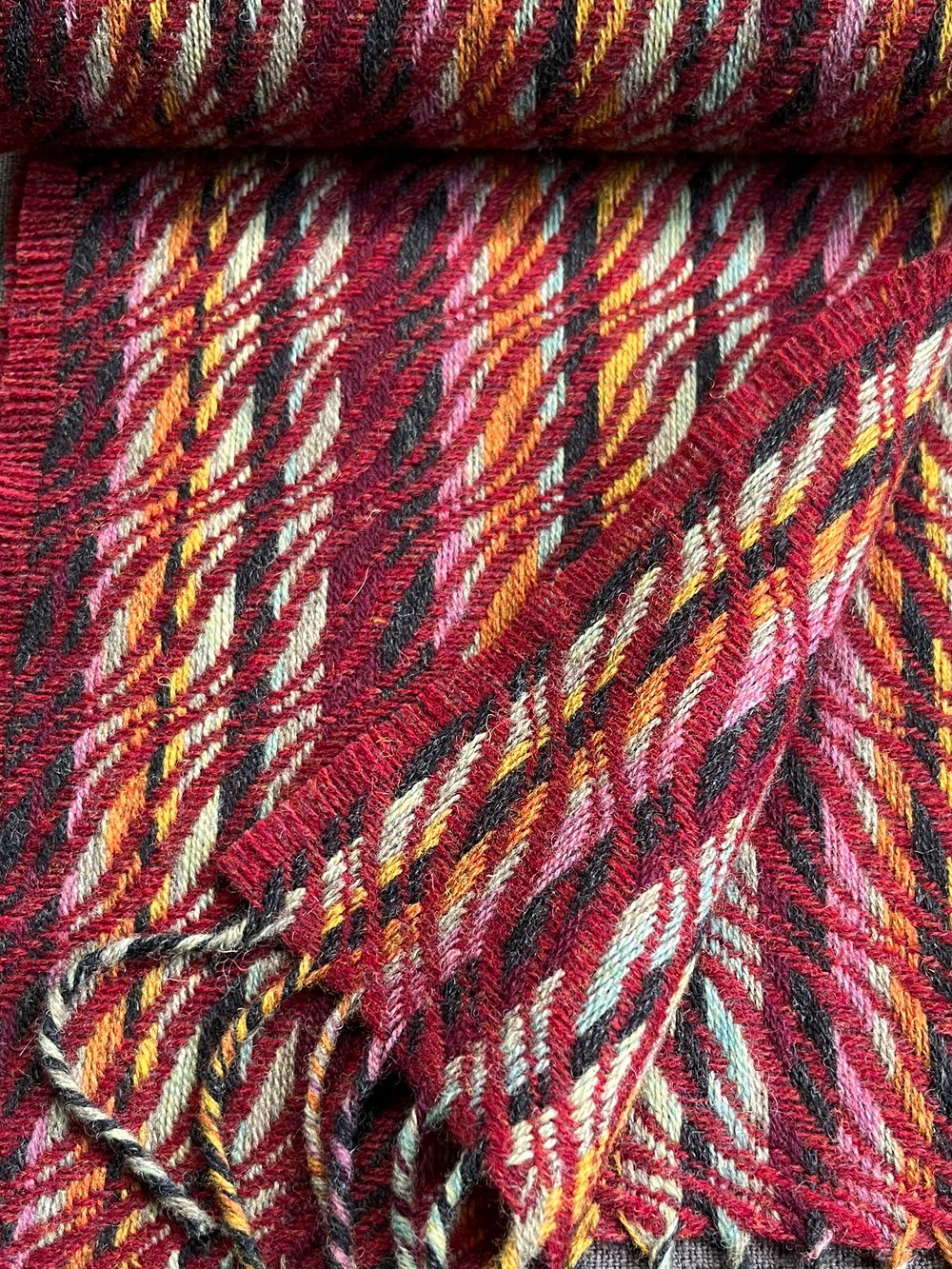 Image of Blackberry & Hawthorn Narrow Scarf