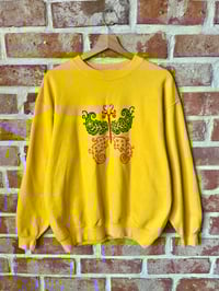 Image 1 of Fantastical Butterfly Sweatshirt in Sunflower Yellow L
