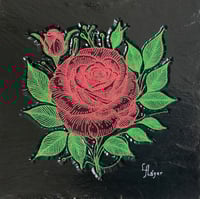No 1 Rose, carved