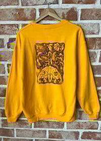 Image 2 of Flora Moth Sweatshirt in Sunflower Yellow L