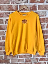 Image 1 of Flora Moth Sweatshirt in Sunflower Yellow L